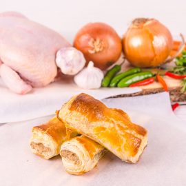 Spicy Chicken Sausage Roll 115g (10 pcs per Bag)