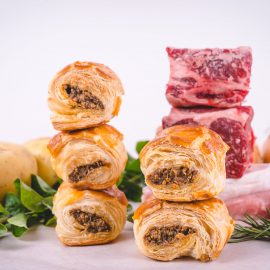 Cocktail Size Sausage Rolls 50g                                               (12 pcs per Container)